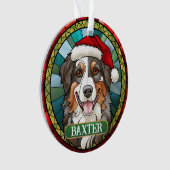 Personnalisé Australie Shepard Round Noël (devant)