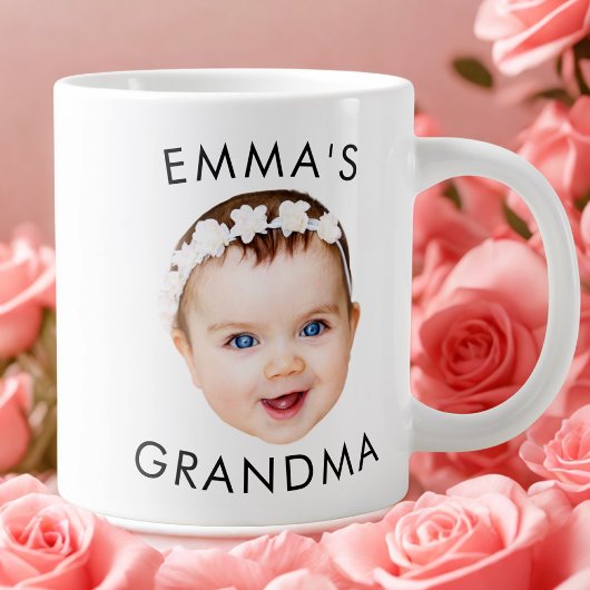 Personnalisé Baby Face Mug Maman Grand-mère Grand-
