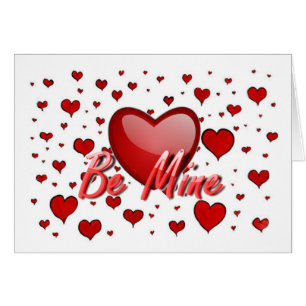 Personnalisé Be Mine Carte Valentine