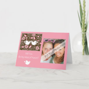 Personnalisé Be My Maid of Honor Photo Invitation