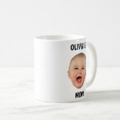 Personnalisé Bébé visage Mug drôle (Devant droit)
