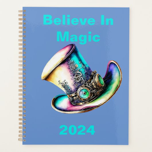 Personnalisé "Believe In Magic" 2024 Planner (Devant)