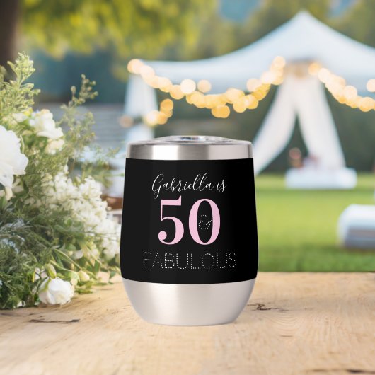 Personnalisé Black Pink 50e fête d'anniversaire Fa (Mariage (pivoté))