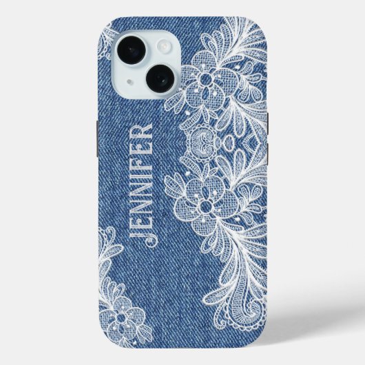 Personnalisé Blue Jean Denim iPhone / coque ipad (Verso)