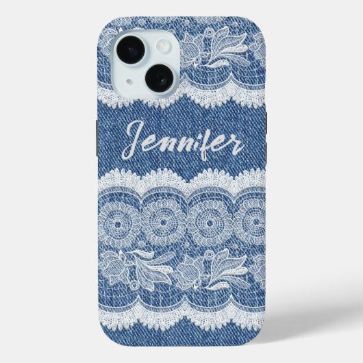 Personnalisé Blue Jean Denim iPhone / coque ipad (Verso)