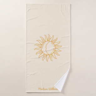Personnalisé Boho tendance Mystical Yellow Sun Moo