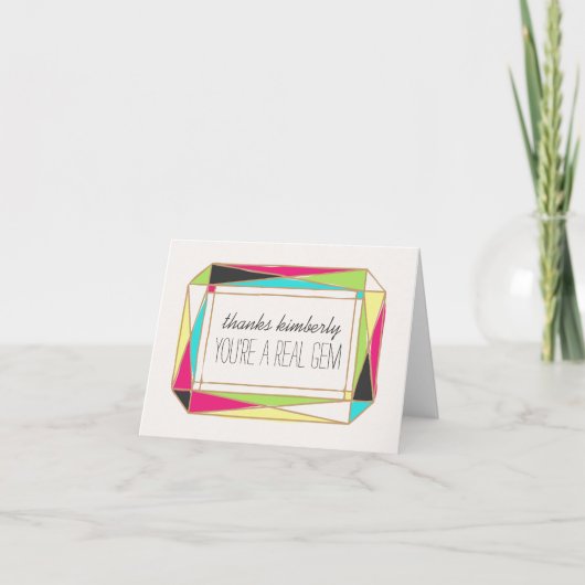Personnalisé | Bright Gem Merci (Devant)