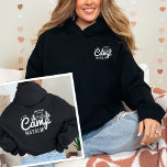 Personnalisé Camp Bach Bachelorette Party Custom<br><div class="desc">Fêtez le dernier sentier avant le voile avec notre Sweat - shirt à capuche personnalisé Camp Bach Bachelorette Party - le cadeau customisé parfait et la faveur de la fête pour une expérience de bachelorette de montagne inoubliable. Plongez-vous dans les vibes douillettes de bach cabine avec ce sweat - shirt...</div>