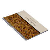 Personnalisé : Carnet d'empreinte de léopard (Côté Droit)