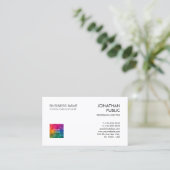 Personnalisé Carte de visite tendance Simple moder (Debout devant)