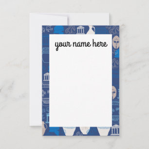 Personnalisé Cartes pour notes de la Grèce antique