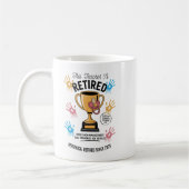 Personnalisé Ce professeur est retraité Mug (Gauche)