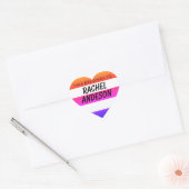 Personnalisé, Ce Qui Appartient À Coeur Sticker (Enveloppe)