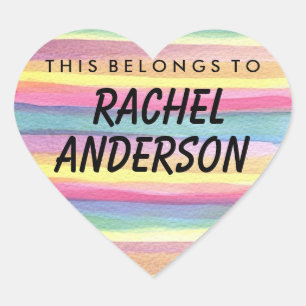 Personnalisé, Ce Qui Appartient À Coeur Sticker