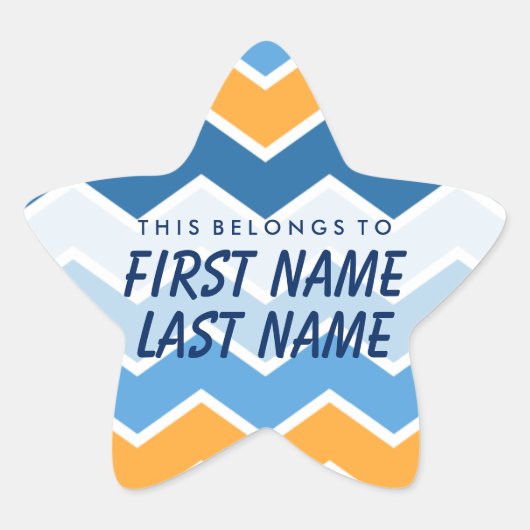 Personnalisé, Ce Qui Appartient À Star Sticker (Devant)
