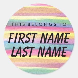 Personnalisé, Ce Qui Appartient À Un Sticker Rond