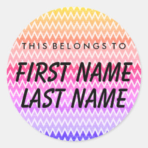 Personnalisé, Ce Qui Appartient À Un Sticker Rond