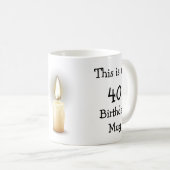 Personnalisé C'est mon 40e Anniversaire Mug (Devant droit)