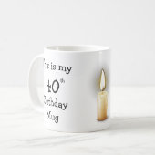 Personnalisé C'est mon 40e Anniversaire Mug (Devant gauche)