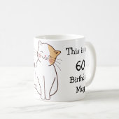 Personnalisé C'est mon 60e Anniversaire Mug (Devant droit)