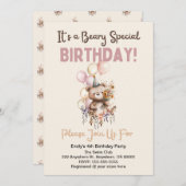 Personnalisé c'est une invitation spéciale d'anniv (Devant / Derrière)