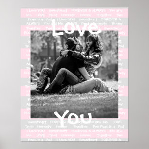 Personnalisé cette affiche de couple "Love You"