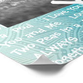 Personnalisé cette affiche de couple "Love You" (Coin)