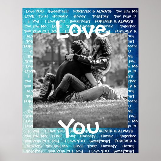 Personnalisé cette affiche de couple "Love You" (Devant)