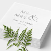 Personnalisé, Chic Real Foil M. et Mme Mariage
