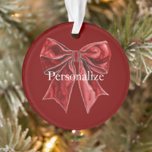 Personnalisé Chic Red Bow