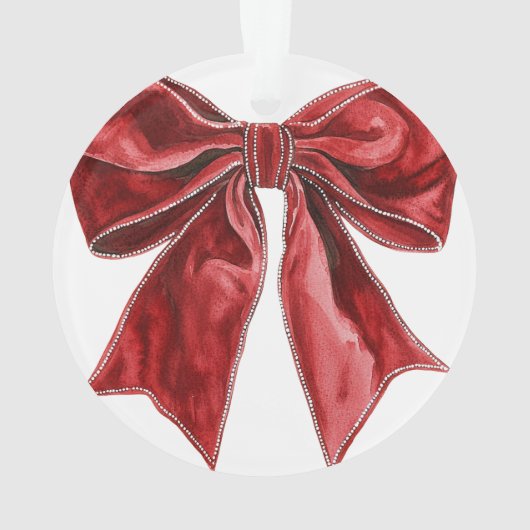 Personnalisé Chic Red Bow (dos)