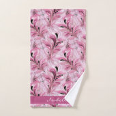 Personnalisé Chic rose glam Motif de luxe (Serviette à main)