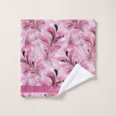 Personnalisé Chic rose glam Motif de luxe (Gant de toilette)