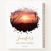 Personnalisé Chic Splash Photo Gratitude Journal (Dos)