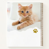 Personnalisé Chic Torn Photo Cat Gratitude Journal (Dos)