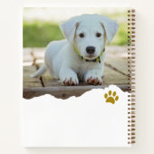 Personnalisé Chic Torn Photo Dog Gratitude Journal (Dos)