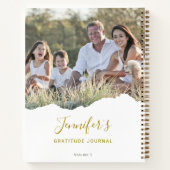 Personnalisé Chic Torn Photo Gratitude Journal (Dos)