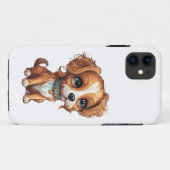 Personnalisé Chien mignon iPhone 11 Coque (Dos (Horizontal))