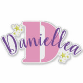 Personnalisé Clear Vinyl Name Étiquettes (Devant)