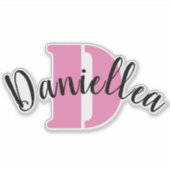 Personnalisé Clear Vinyl Name Étiquettes (Devant)