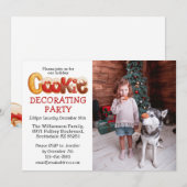 Personnalisé Cookie Décoration Fête Invitation (Devant / Derrière)