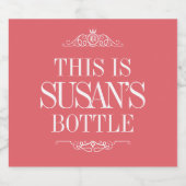 Personnalisé | Créez Votre Propre Étiquette De Vin (Étiquettes simples)