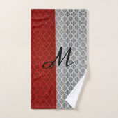 Personnalisé "Crimson and Grey"  (Serviette à main)