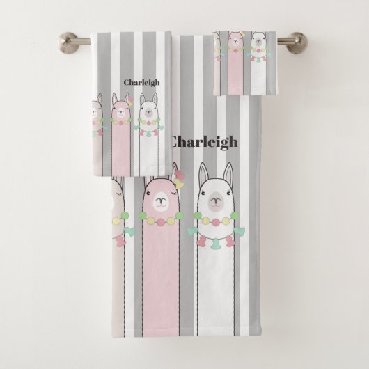 Personnalisé Cute Retro Colorée Llamas Filles Enfa (En situation)