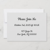 Personnalisé Cute Yoga Thème Chat Invitation (Dos)