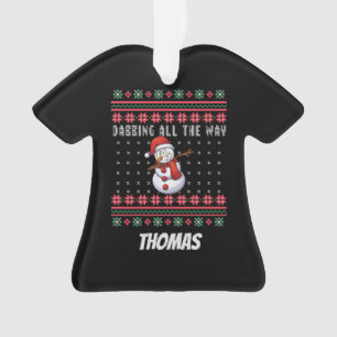 Personnalisé Dabbing Christmas SnowmanDouleur moch