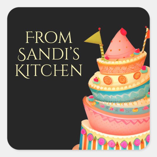 Personnalisé De la cuisine des autocollants (Devant)