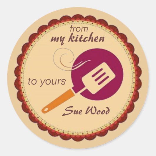 Personnalisé De Ma Cuisine À Vos Stickers (Devant)