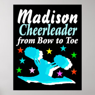 PERSONNALISÉ DEBOW TO TOE CHEERLEADING POSTER