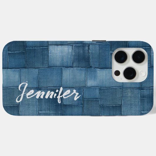 Personnalisé Denim iPhone / coque ipad (Verso (horizontal))